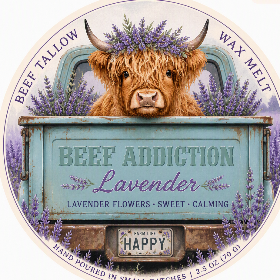 Lavender Beef Tallow Wax Melt